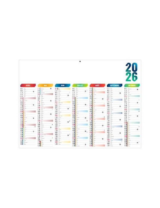 SCO-ARLEQUIN 2026 - MIDI 430 x 335 mm - LEGER 400G - SANS MARQUAGE - 1 TROU EN TETE