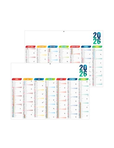 SCO-ARLEQUIN 2026 - MIDI 430 x 335 mm - LEGER 400G - SANS MARQUAGE - 1 TROU EN TETE 2
