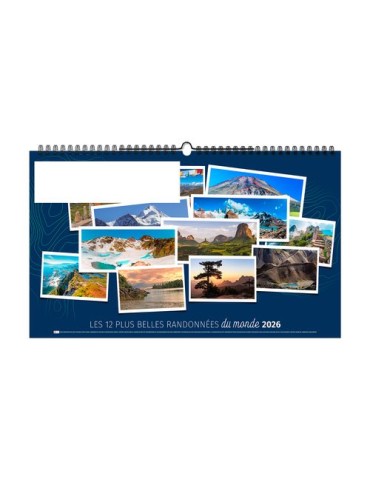 RANDONNÉES DU MONDE 2026 - XXL 620 x 360 mm - MARQUAGE 1 COULEUR goodies publicitaire événementiel