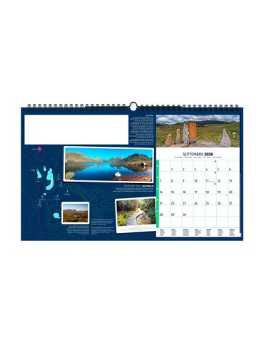 RANDONNÉES DU MONDE 2026 - XXL 620 x 360 mm - MARQUAGE 1 COULEUR goodies publicitaire durable