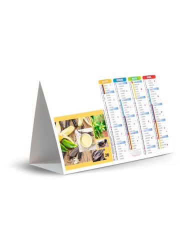 CHEVALET DE COMPTOIR - AROMES 2026 - QUADRI 2