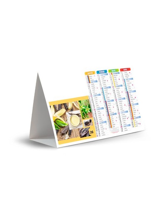 CHEVALET DE COMPTOIR - AROMES 2026 - QUADRI