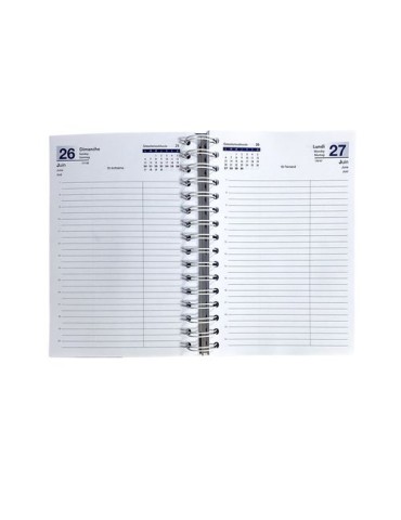 AGENDA CARRE 1 JOUR CREATION 2026 - 140 x 210 mm - COUVERTURE RIGIDE EMBOITEE QUADRI 2