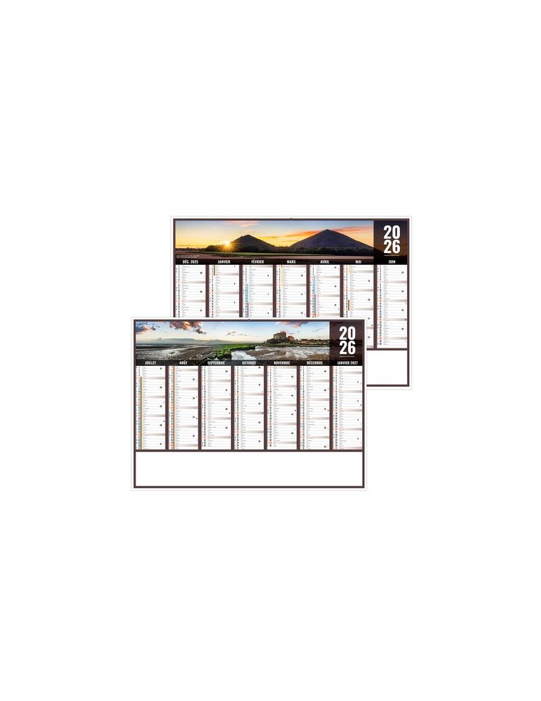 LIBERTE HAUTS DE FRANCE 2026 - MIDI 430 x 335 mm - LEGER 400G - SANS MARQUAGE - 1 TROU EN TETE