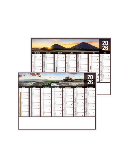 LIBERTE HAUTS DE FRANCE 2026 - MIDI 430 x 335 mm - LEGER 400G - SANS MARQUAGE - 1 TROU EN TETE