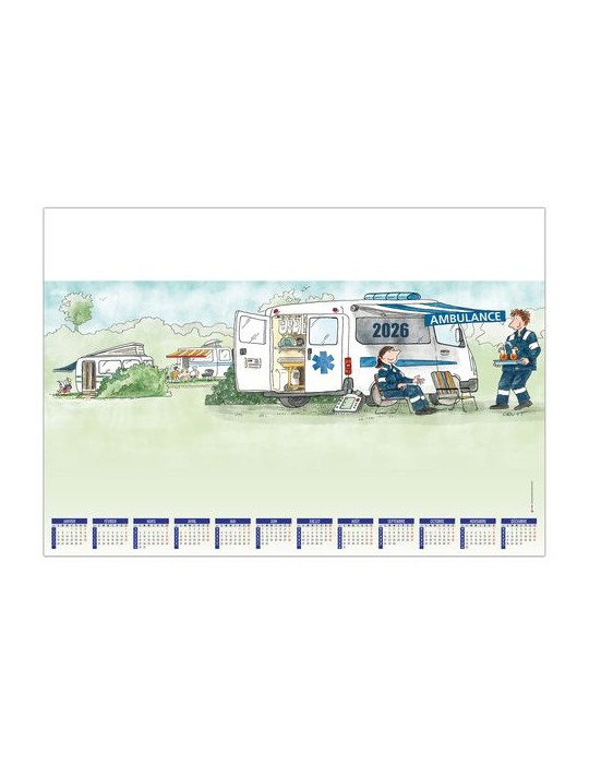 SM L'AMBULANCIER 2026 - SM 500 x 350 mm - 25 FEUILLETS