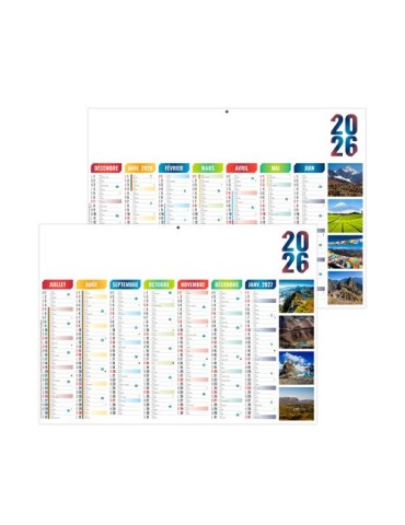 ALEXANDRE 2026 - MIDI 430 x 335 mm - LEGER 400G - SANS MARQUAGE - 1 TROU EN TETE