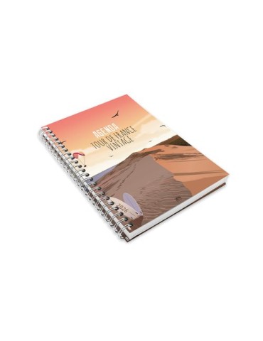AGENDA SCRIPT BOOK 2026 - 226 x 298 mm - SPIRALE BLANCHE - COUVERTURE PELLICULAGE BRILLANT 2