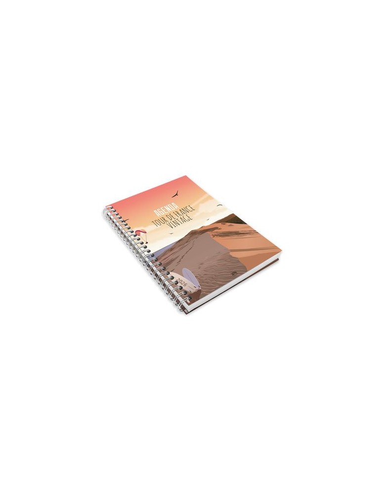 AGENDA SCRIPT BOOK 2026 - 226 x 298 mm - SPIRALE BLANCHE - COUVERTURE PELLICULAGE BRILLANT
