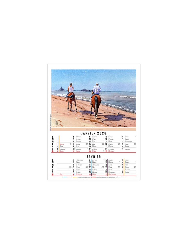 ZOE 2026 - 6 FEUILLETS - BLOC SEUL SANS MARQUAGE