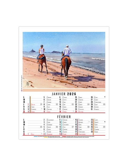 ZOE 2026 - 6 FEUILLETS - BLOC SEUL SANS MARQUAGE