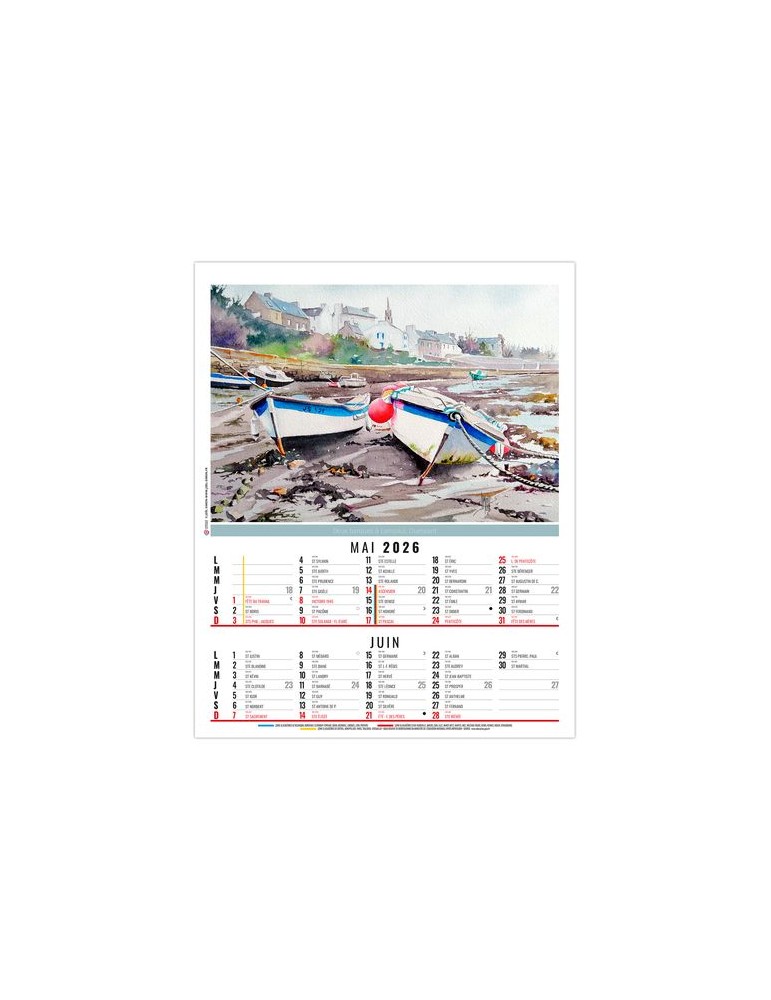 ZOE 2026 - 6 FEUILLETS - BLOC SEUL SANS MARQUAGE