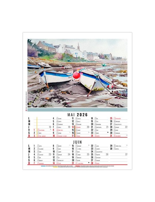 ZOE 2026 - 6 FEUILLETS - BLOC SEUL SANS MARQUAGE