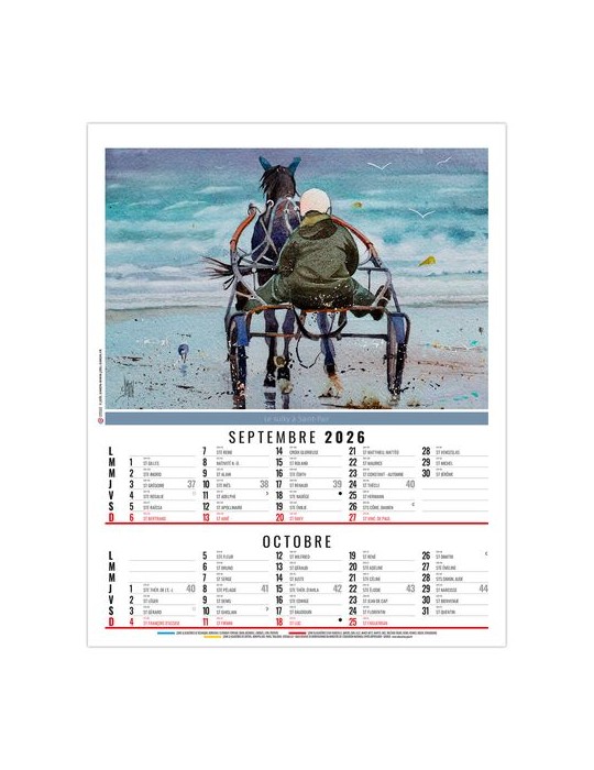 ZOE 2026 - 6 FEUILLETS - BLOC SEUL SANS MARQUAGE