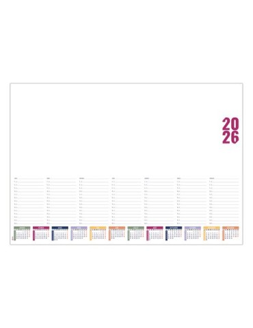 SM L HEBDO 2026 - SM 600 x 420 mm - 40 FEUILLETS