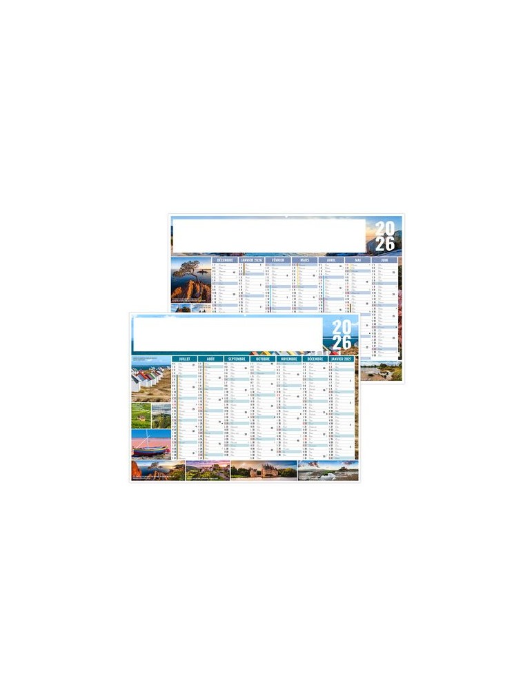 JULIEN 2026 - MIDI 430 x 335 mm - LEGER 400G - SANS MARQUAGE - 1 TROU EN TETE