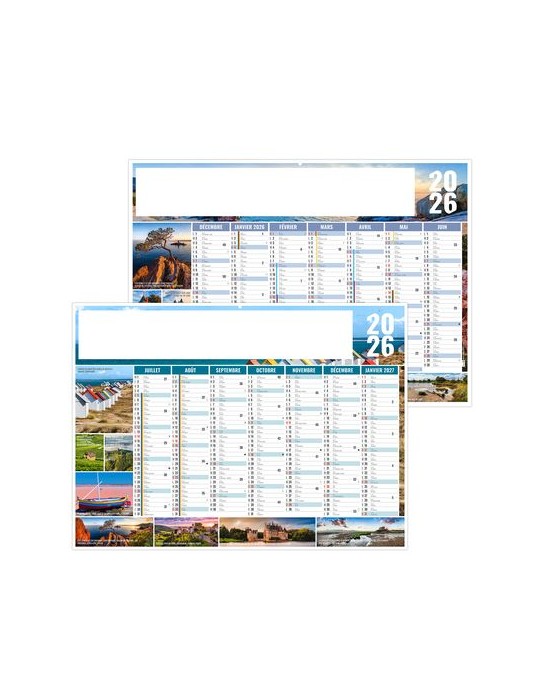 JULIEN 2026 - MIDI 430 x 335 mm - LEGER 400G - SANS MARQUAGE - 1 TROU EN TETE