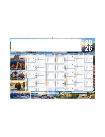 JULIEN 2026 - MIDI 430 x 335 mm - LEGER 400G - SANS MARQUAGE - 1 TROU EN TETE livraison express 24h 48h