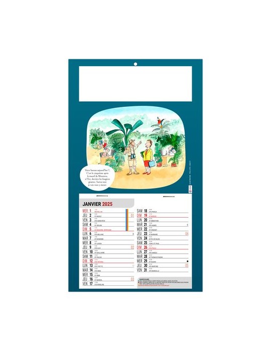 PLAQUE 1 VUE LISE 2026 - DOS CARTON - EURO BLOC - SANS MARQUAGE