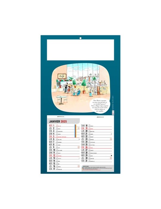 PLAQUE 1 VUE LISE 2026 - DOS CARTON - EURO BLOC - SANS MARQUAGE