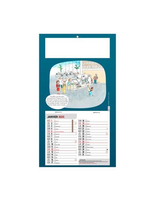 PLAQUE 1 VUE LISE 2026 - DOS CARTON - EURO BLOC - SANS MARQUAGE