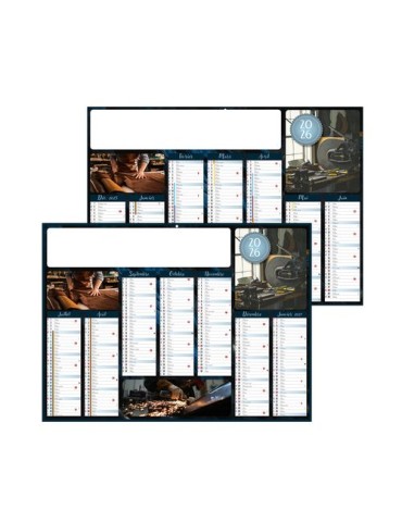 METAL 2026 - MIDI 430 x 335 mm - LEGER 400G - SANS MARQUAGE - 1 TROU EN TETE 2