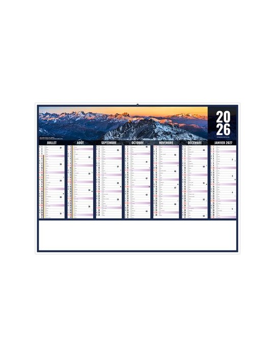 LIBERTE AUVERGNE-RHONE-ALPES 2026 - MIDI 430 x 335 mm - LEGER 400G - SANS MARQUAGE - 1 TROU EN TETE