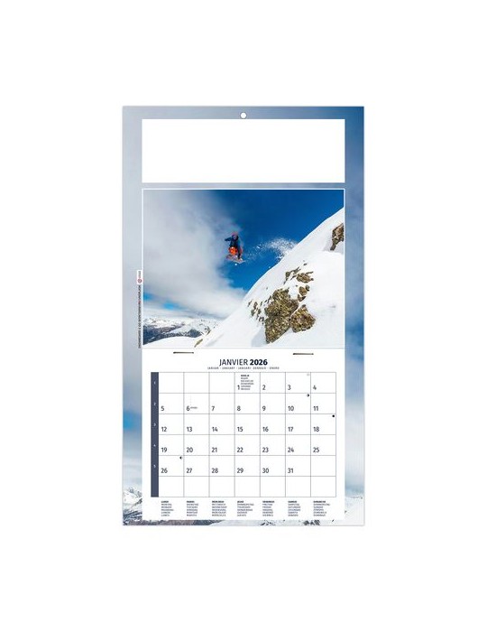 PLAQUE 1 VUE KELLY 2026 - DOS CARTON - EURO BLOC - SANS MARQUAGE