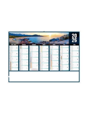 LIBERTE CORSE 2026 - MIDI 430 x 335 mm - LEGER 400G - SANS MARQUAGE - 1 TROU EN TETE 2
