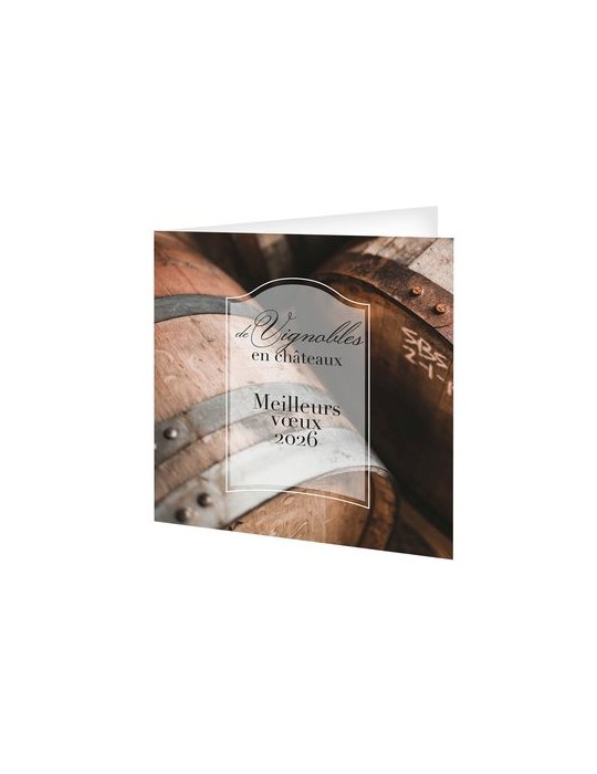 CARTE DE VOEUX - CAVE 2026  AVEC ENVELOPPE - SANS MARQUAGE