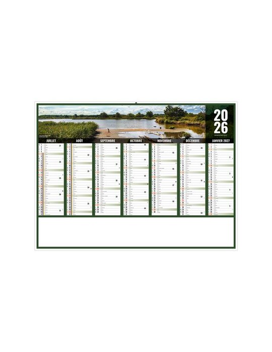 LIBERTE CENTRE-VAL-DE-LOIRE 2026 - MIDI 430 x 335 mm - LEGER 400G - SANS MARQUAGE - 1 TROU EN TETE