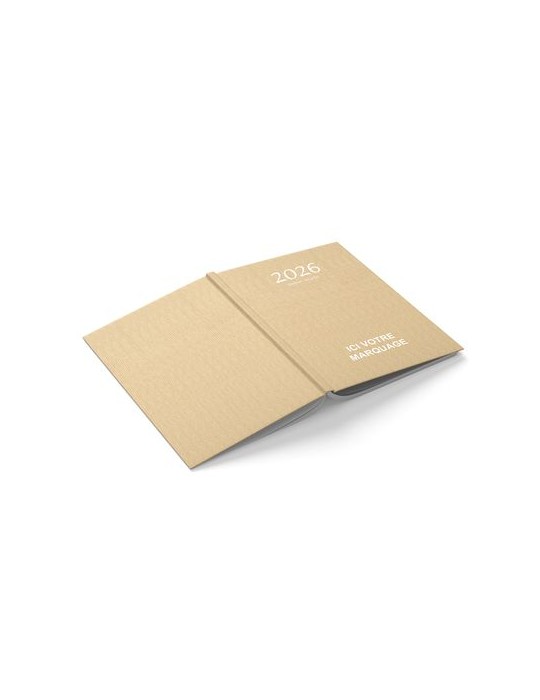 AGENDA EMBOITE KRAFT 2026 - MINI 90 x 165 mm - SANS MARQUAGE