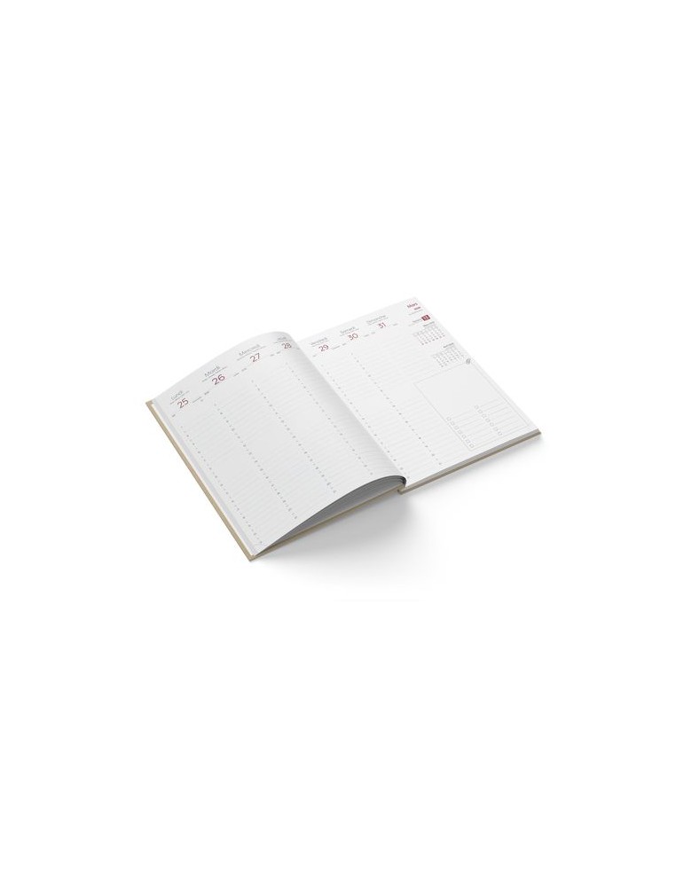 AGENDA EMBOITE KRAFT 2026 - MINI 90 x 165 mm - SANS MARQUAGE