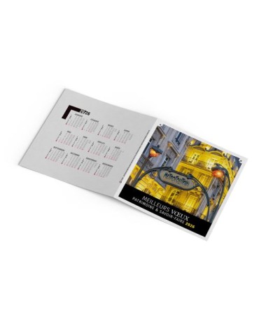 CARTE DE VOEUX - TRESOR 2026  AVEC ENVELOPPE - SANS MARQUAGE 2