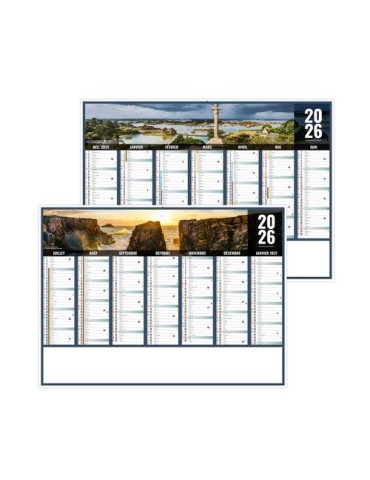 LIBERTE BRETAGNE 2026 - MIDI 430 x 335 mm - LEGER 400G - SANS MARQUAGE - 1 TROU EN TETE