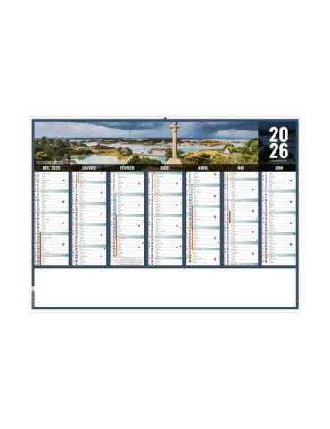 LIBERTE BRETAGNE 2026 - MIDI 430 x 335 mm - LEGER 400G - SANS MARQUAGE - 1 TROU EN TETE 2