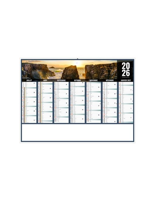 LIBERTE BRETAGNE 2026 - MIDI 430 x 335 mm - LEGER 400G - SANS MARQUAGE - 1 TROU EN TETE