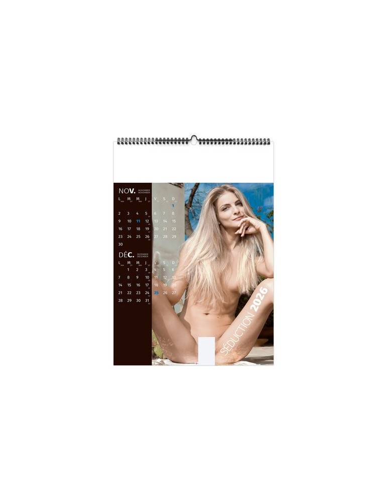 SÉDUCTION 2026 - 6 FEUILLETS - RELIURE BAGUETTE - SANS MARQUAGE