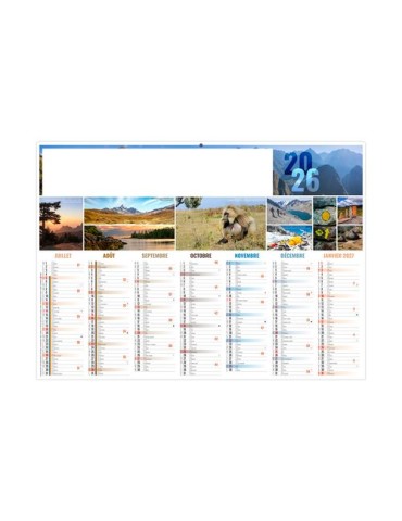 BARNABE 2026 - MIDI 430 x 335 mm - LEGER 400G - SANS MARQUAGE - 1 TROU EN TETE personnalisation rapide en France