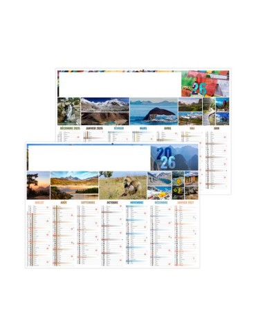 BARNABE 2026 - MIDI 430 x 335 mm - LEGER 400G - SANS MARQUAGE - 1 TROU EN TETE 2