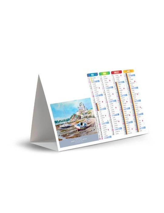 CHEVALET DE COMPTOIR - MOUILLAGE 2026 - QUADRI