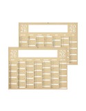 KRAFT 2026 - MIDI 430 x 335 mm - LEGER 400G - SANS MARQUAGE - 1 TROU EN TÊTE