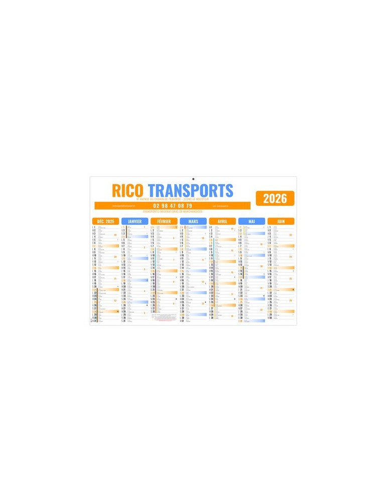 GAMECO COULEURS 2026 - MICRO 210 x 155 mm - LEGER 400G - MARQUAGE QUADRI - PAS DE TROU