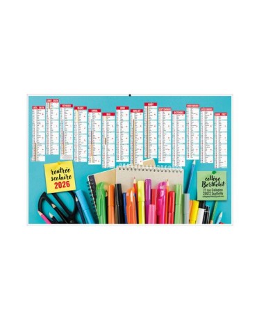 CALENDRIERS BANCAIRES CREATION 2026 - MIDI 430 x 335 mm - LEGER 400G - IMPRESSION RECTO SEUL - 1 TROU EN TETE 2