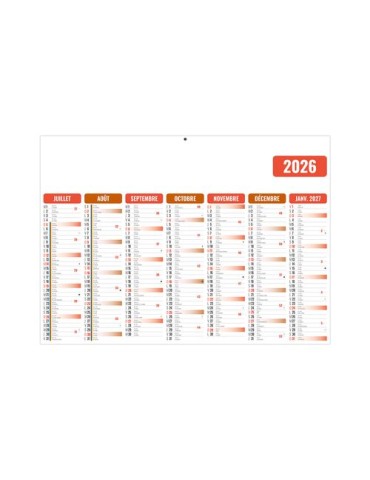 GAMECO ROUGE 2026 - MIDI 430 x 335 mm - LEGER 400G - SANS MARQUAGE - 1 TROU EN TETE personnalisation rapide en France