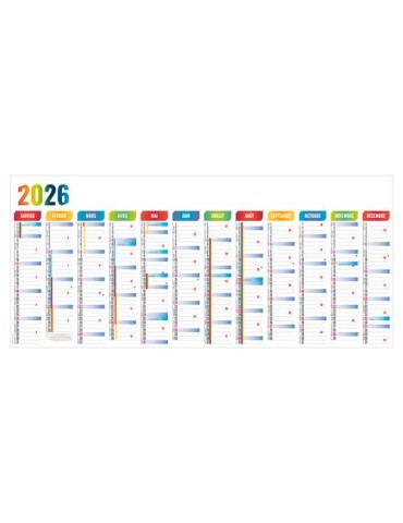 PLANNING GEANT 1300X580MM 2026 SANS MARQUAGE