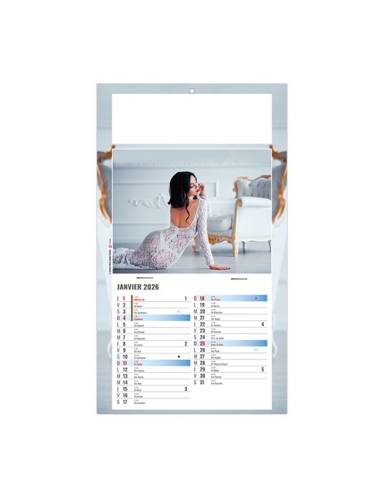 PLAQUE 1 VUE SARAH 2026 - DOS CARTON - BLOC B2 - SANS MARQUAGE