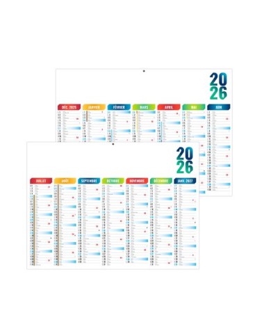 ARLEQUIN 2026 - MIDI 430 x 335 mm - LEGER 400G - SANS MARQUAGE - 1 TROU EN TETE