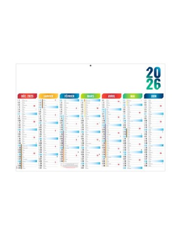 ARLEQUIN 2026 - MIDI 430 x 335 mm - LEGER 400G - SANS MARQUAGE - 1 TROU EN TETE livraison express 24h 48h