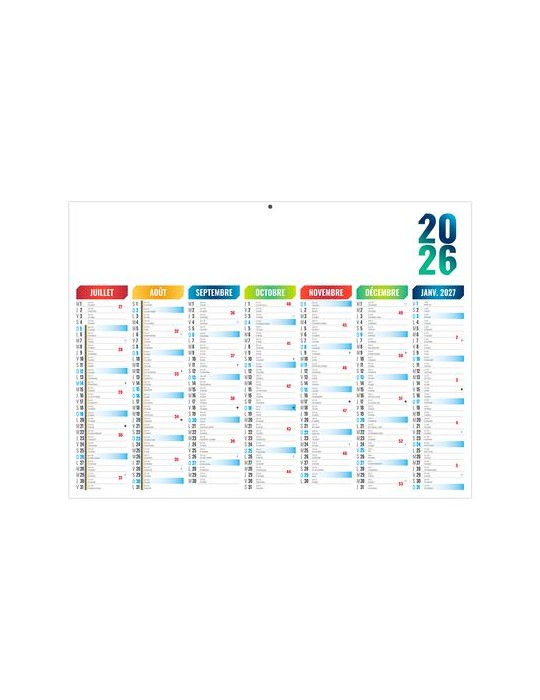 ARLEQUIN 2026 - MIDI 430 x 335 mm - LEGER 400G - SANS MARQUAGE - 1 TROU EN TETE